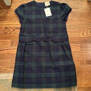 Beaufort bonnet navy plaid dress, size 12, NWT